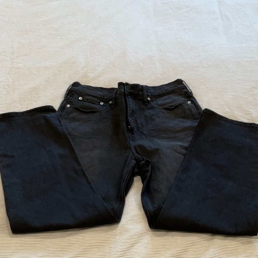 J Crew high waisted black jeans